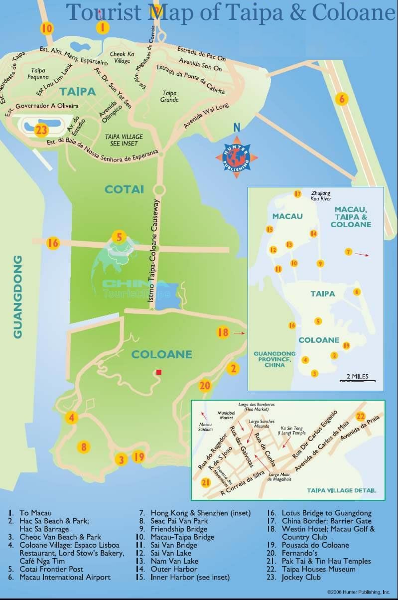 แผนที่ของเกาะมาเก๊า