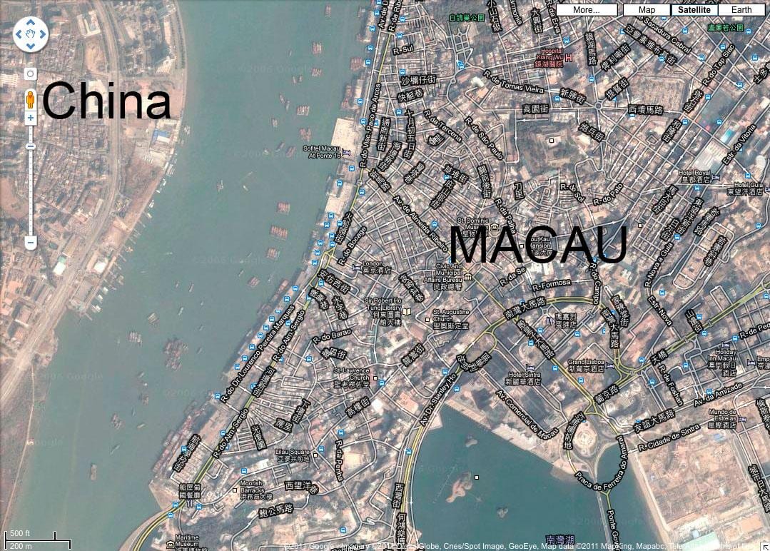 แผนที่ของซาน malo มาเก๊า