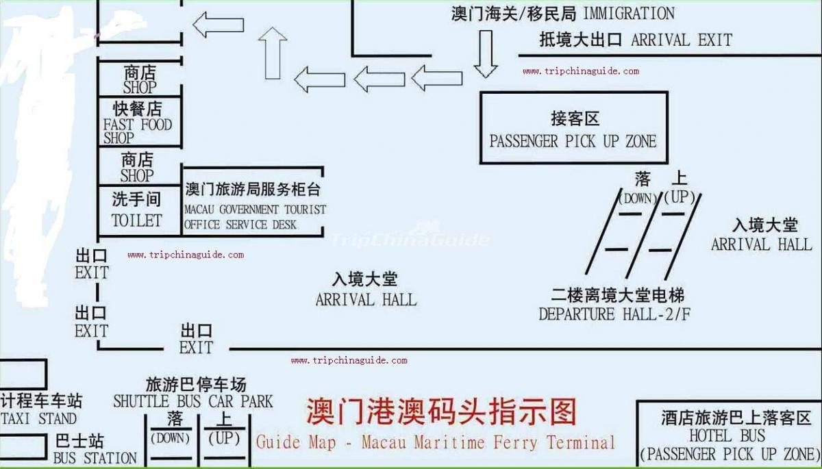 มาเก๊าริงๆข้างนอที่หลบซ่อนเจ้าคิดเรืองเทอร์มินัลแผนที่