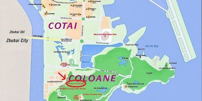 แผนที่ของมาเก๊านเรือ 