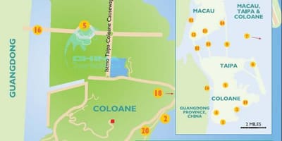 แผนที่ของเกาะมาเก๊า
