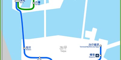 มาเก๊า mtr แผนที่